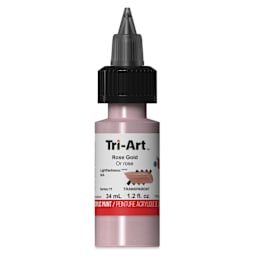 Tri-Art Low-Viscosity Artist Acrylic - Rose Gold, 34 ml Tube