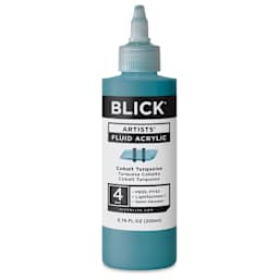 Blick Artists’ Fluid Acrylic - Cobalt Turquoise, 200 ml