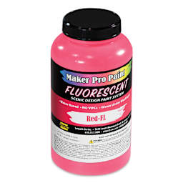 Smooth-On Maker Pro Acrylic-Urethane Paint - Fluorescent Red, 16 oz