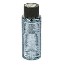 FolkArt Glitterific Fine Acrylic Paint - Black Opal, 2 oz - back