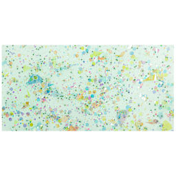 FolkArt Glitterific Pastel Paint - Pastel Mint, 2 oz, swatch