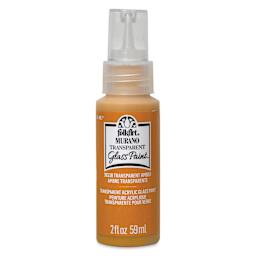 FolkArt Murano Glass Paint - Transparent Amber, 2 oz