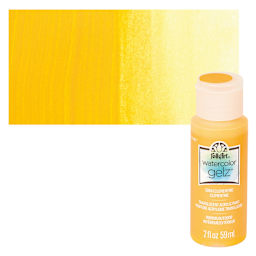 FolkArt Watercolor Gelz Acrylic Paint - Clementine - Bottle and Swatch