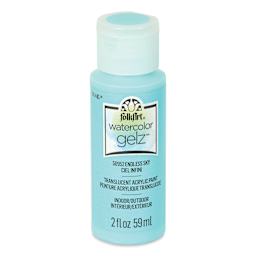 Plaid FolkArt Watercolor Gelz Acrylic Paint - Endless Sky, 2 oz - front