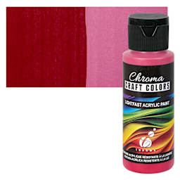 Chroma Craft Colors Acrylic Paint - Cherrywood, swatch and bottle