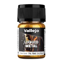 Vallejo Liquid Metal Alcohol Paint - Red Gold, 35 ml