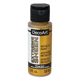 DecoArt Extreme Sheen Metallic Acrylic Paint - Vintage Brass, 2 oz