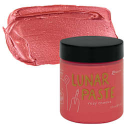 Simon Hurley Create Lunar Acrylic Paste - Rosy Cheeks, 2 oz jar and swatch