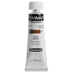 Schmincke Primacryl Professional Acrylic Paint - Sienna, 60 ml Tube