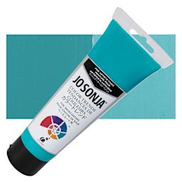 Chroma's Jo Sonja Color Trends Acrylic Paint - Blue Lagoon - Tube and Swatch