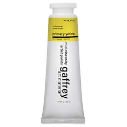 Gaffrey Art Material Standard Body Acrylic Paint - Primary Yellow, 200 ml tube