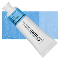 Gaffrey Art Material Standard Body Acrylic Paint - Light Phthalo Blue, 59 ml tube and swatch
