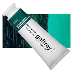 Gaffrey Art Material Standard Body Acrylic Paint - Phthalo Green, 200 ml tube and swatch