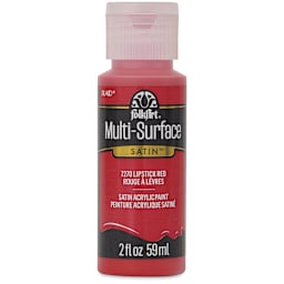 FolkArt Multi-Surface Acrylic Paint - Lipstick Red, 59 ml