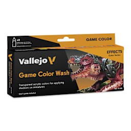 Vallejo Game Color Fluid Acrylic Washes - Set of 8, Assorted, 18 ml