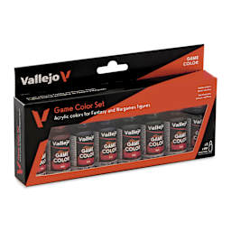 Vallejo Game Color Acrylic Ink Set - Set of 8, 18 ml Bottles front of packaging