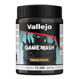 Vallejo Game Color Fluid Acrylic Wash - Sepia, 200 ml