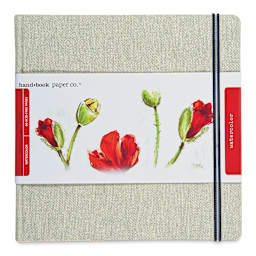 Handbook Journal Co. Watercolor Journals - Front cover of Square Journal with label