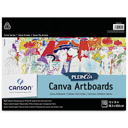 Canson Plein Air Canva Artboard Pad - 12" x 16", front cover