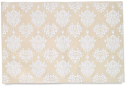 Lamali Decorative Paper - 22" x 30", White, Victoria Venetian Mask, Single Sheet
