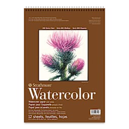 Strathmore 400 Series Watercolor Paper Pad - 11'' x 15'', Wire Bound, 12 Sheets