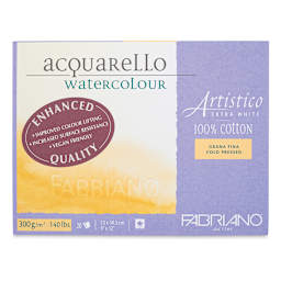 Fabriano Artistico Enhanced Watercolor Block - Extra White, Cold Press, 9" x 12"
