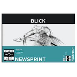 Blick Studio Newsprint Pad - 24" x 36", 50 Sheets, front of pad