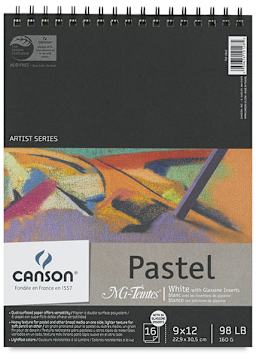 Canson Mi-Teintes Spiral Pad - Front view of Cover with spiral at top
