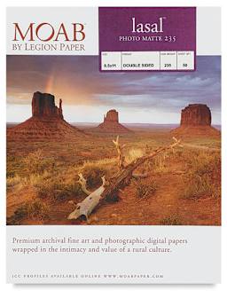 Legion Moab Lasal Photo Paper - Front of package of 50 sheets