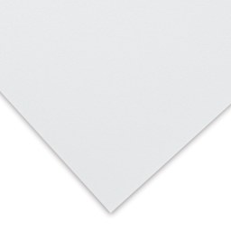Mohawk Superfine Paper - Corner of Ultra White smooth sheet showing color and texture