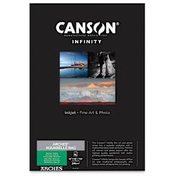 Canson Infinity Arches Aquarelle Rag Inkjet Paper - 13" x 19", A3+, 310 gsm, Package of 25