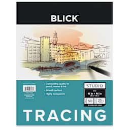 Blick Studio Tracing Paper Pad - 11" x 14", 50 Sheets, front of pad