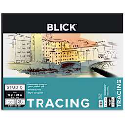 Blick Studio Tracing Paper Pad - 19" x 24", 50 Sheets, front of pad
