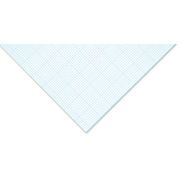 Bienfang Gridded Paper Pad - 8-1/2" x 11", close-up of a 8 x 8 Grid sheet