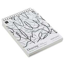 Fabriano Studio Drawing Fat Pad - Angled Top view of cover of Fat pad