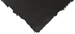 Shizen Pastel Paper - Closeup of corner of Black paper showing color and texture