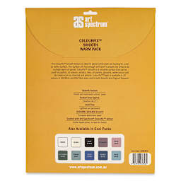 Art Spectrum Colourfix Smooth Pastel Paper - Warm Tones, 9" x 12", Pkg of 10 Sheets