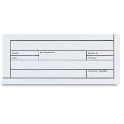 Clearprint Engineering Vellum - Closeup of Title Block shown