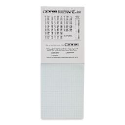 Clearprint Drafting and Design Fade-Out Vellum - 8 1/2" x 11", 8 x 8 Grid, Pad, 50 Sheets