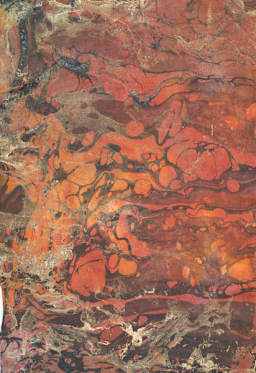 Marbled Momi Decorative Paper - Full sheet example of Firestorm Paper