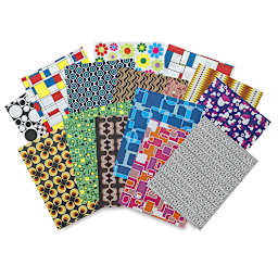 Roylco Decorative Papers - 8-1/2" x 11", Retro Pop, 32 Sheets
