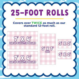 2x coverage of standard 12' rolls.