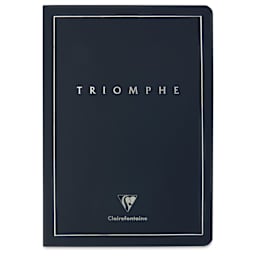 Clairefontaine Triomphe Notebook - Blue, A5, Ruled, Portrait, front