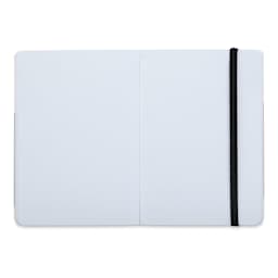 Pentalic Recycled Traveler's Sketchbook - 5-7/8'' x 4-1/8'', Black (Open)