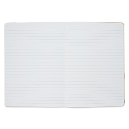 Cavallini Vintage Tarot Large Notebook open to show lined pages