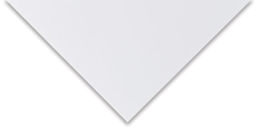 Somerset Printmaking Sheet, closeup of corner of Radiant White to show color and texture