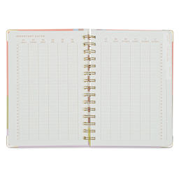 DesignWorks Ink Undated 13-month Perpetual Planner - Geometry, 6-1/4" x 8-1/4", important dates page