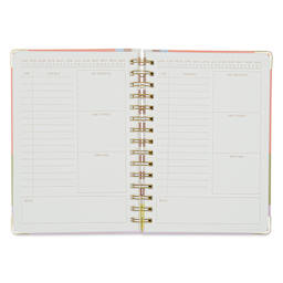 DesignWorks Ink Undated 13-month Perpetual Planner - Geometry, 6-1/4" x 8-1/4", schedule page