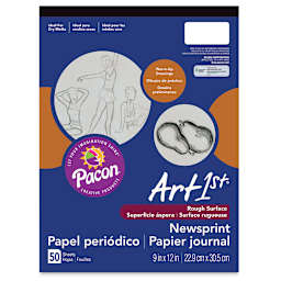 ART1st Newsprint Pad - 9" x 12", 50 Sheets