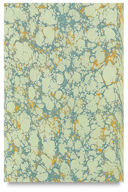 Books by Hand Marbled Papers - Single Light Green marbled sheet shown